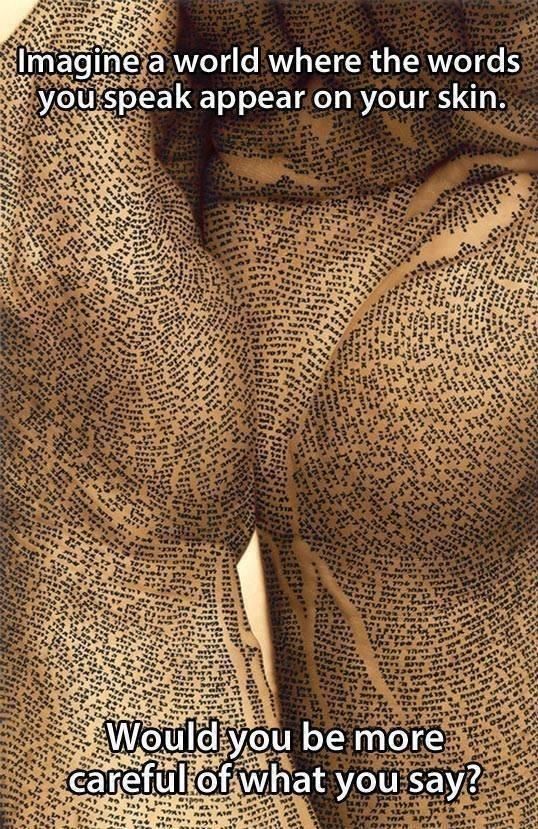 Your Writers Words On Your Skin