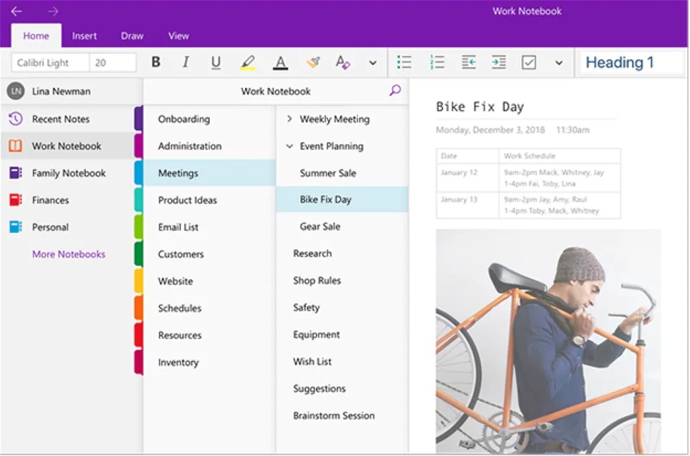 OneNote For Writers